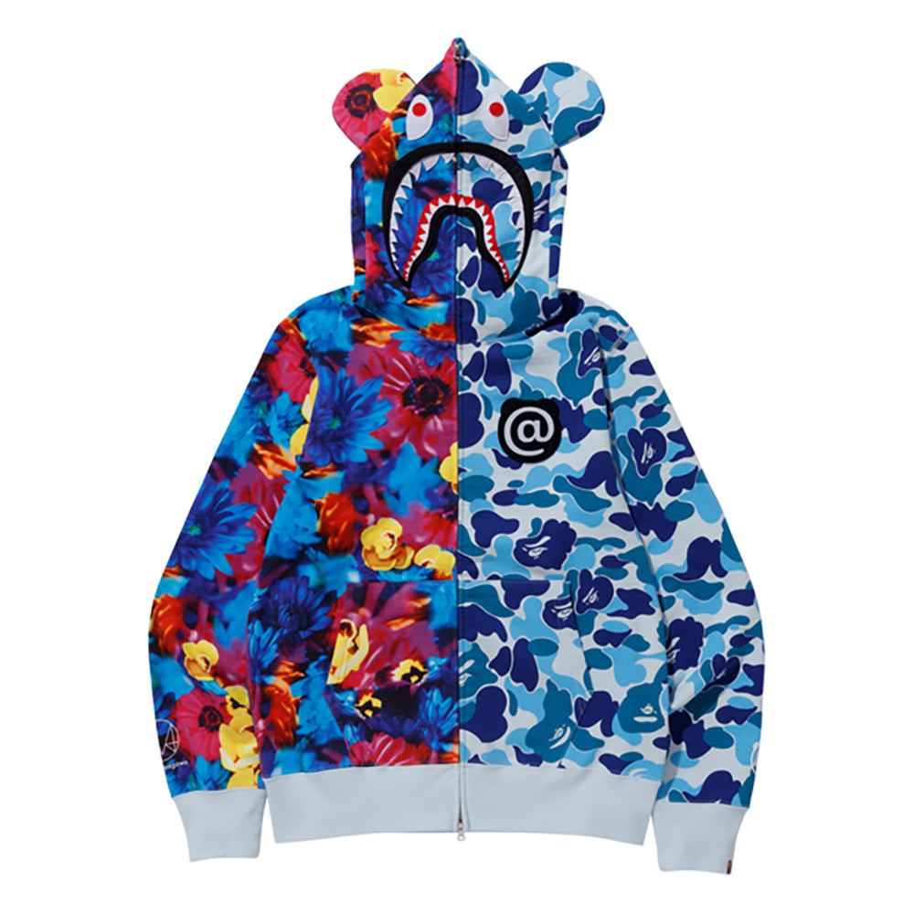 BAPE MN BE@R SHARK FULL ZIP HOODIE_4