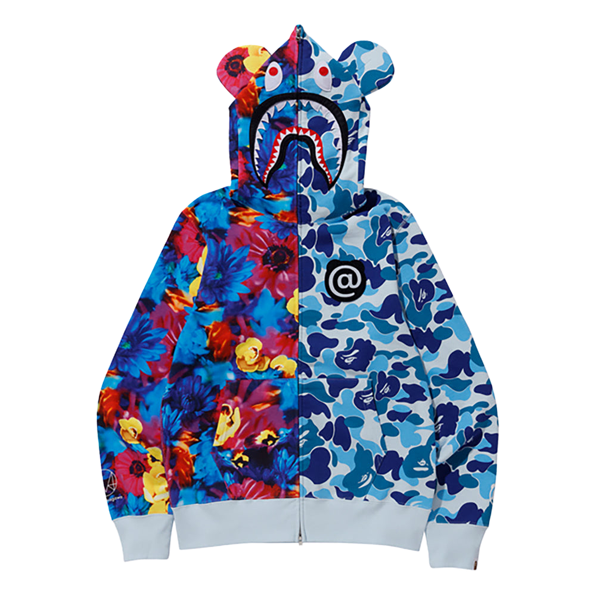 BAPE MN BE@R SHARK FULL ZIP HOODIE