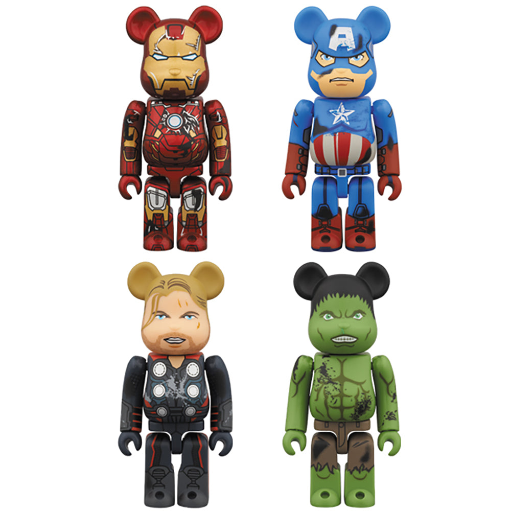 BE@RBRICK THE AVENGERS DAMAGE Ver. 100％_0