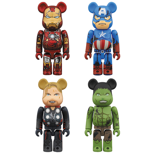 BE@RBRICK THE AVENGERS DAMAGE Ver. 100％