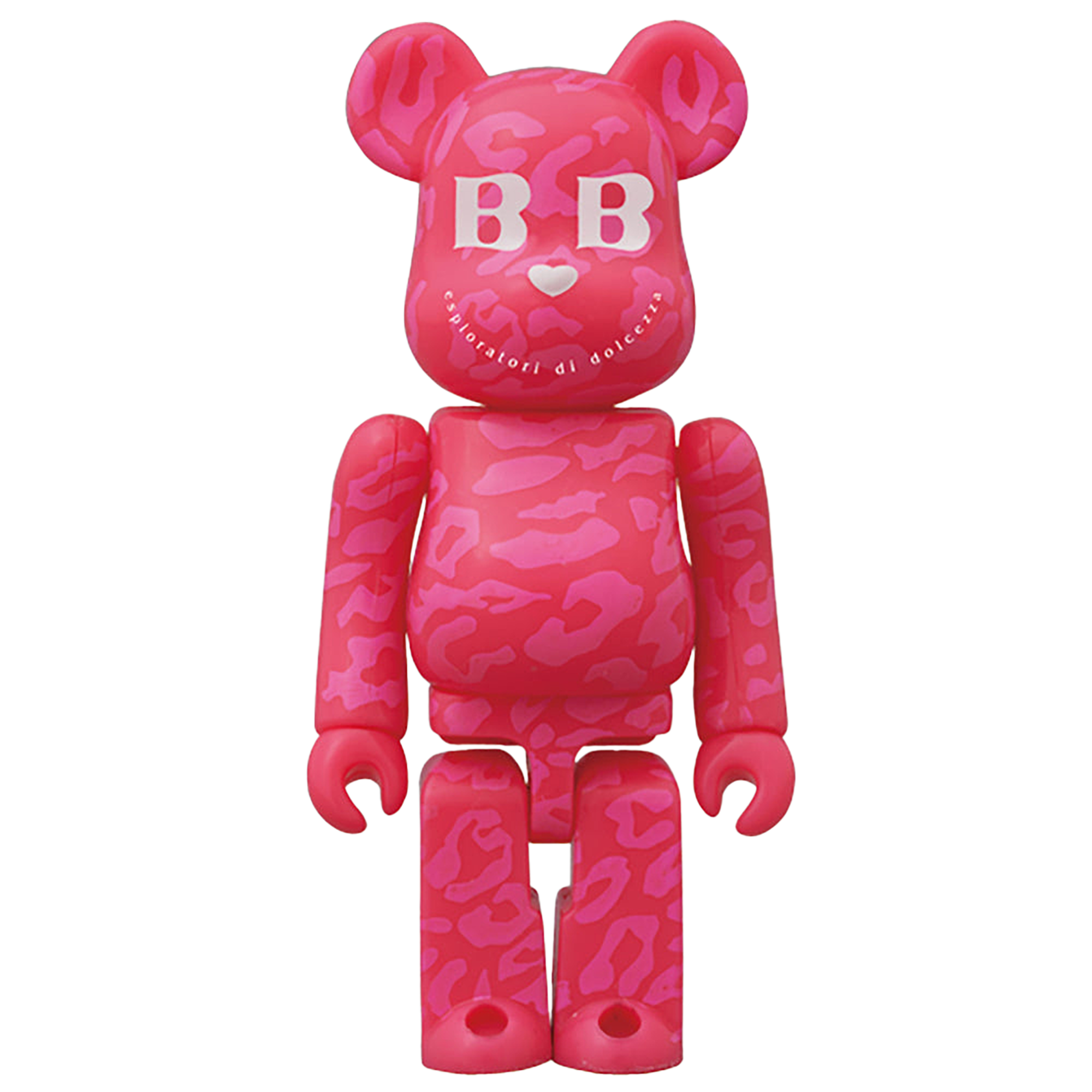 BABBI♥BE@RBRICK ZEBRA ARGENTO/LEOPARD FUCSIA/CUORE ROSSO/CUORE VERDE