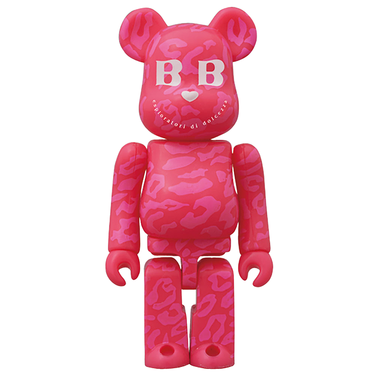 BABBI♥BE@RBRICK ZEBRA ARGENTO/LEOPARD FUCSIA/CUORE ROSSO/CUORE VERDE