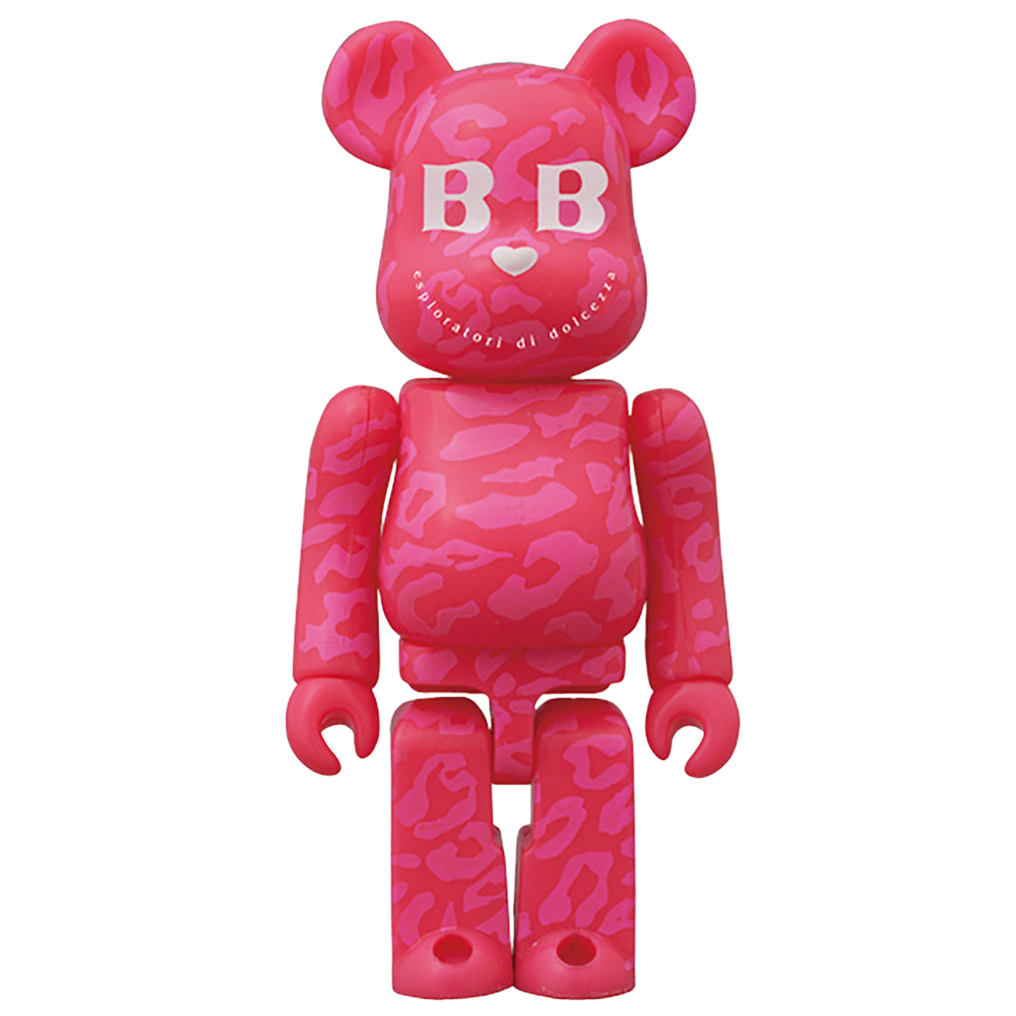 BABBI♥BE@RBRICK ZEBRA ARGENTO/LEOPARD FUCSIA/CUORE ROSSO/CUORE VERDE