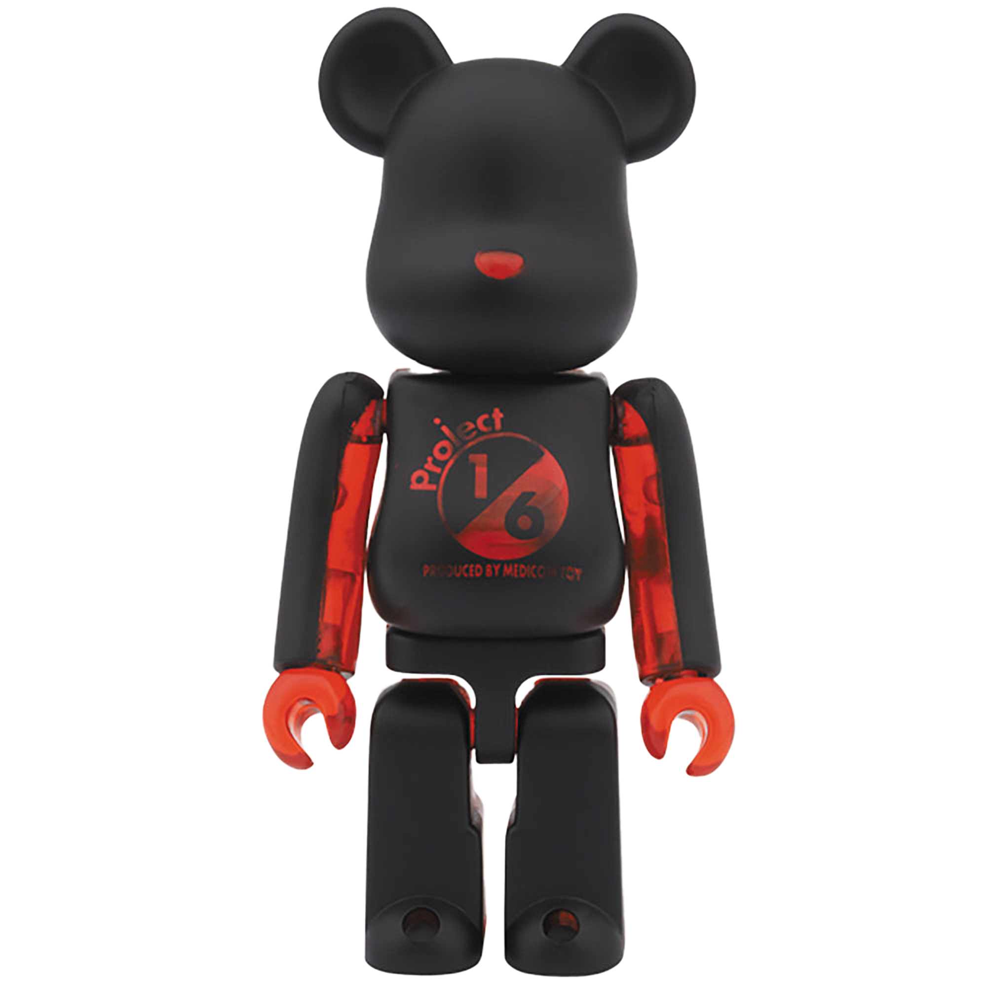 2013 NOVELTY BE@RBRICK（ブラック × イエロークリア / ブラック × レッドクリア / ブラック × ブルークリア）