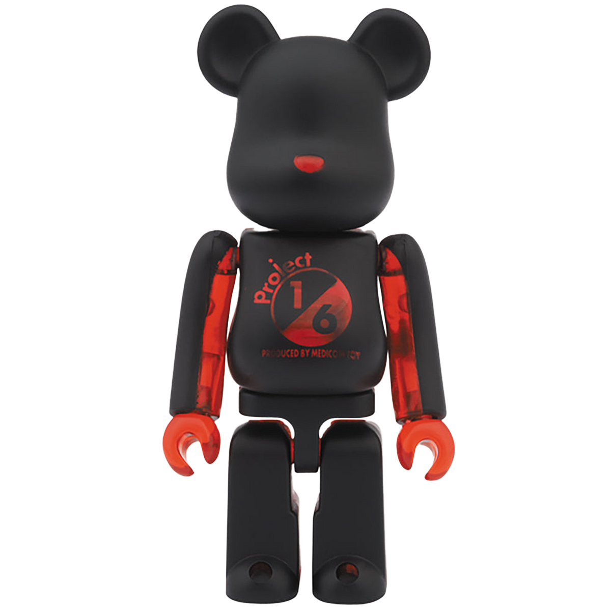 2013 NOVELTY BE@RBRICK（ブラック × イエロークリア / ブラック × レッドクリア / ブラック × ブルークリア）