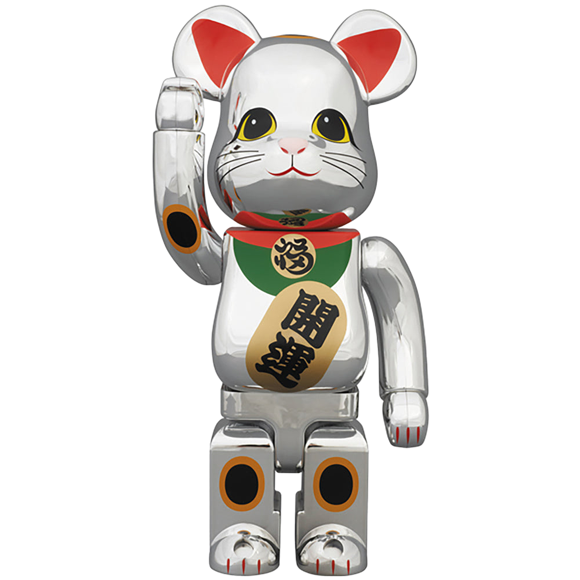 BE@RBRICK 400％ 招き猫 銀メッキ