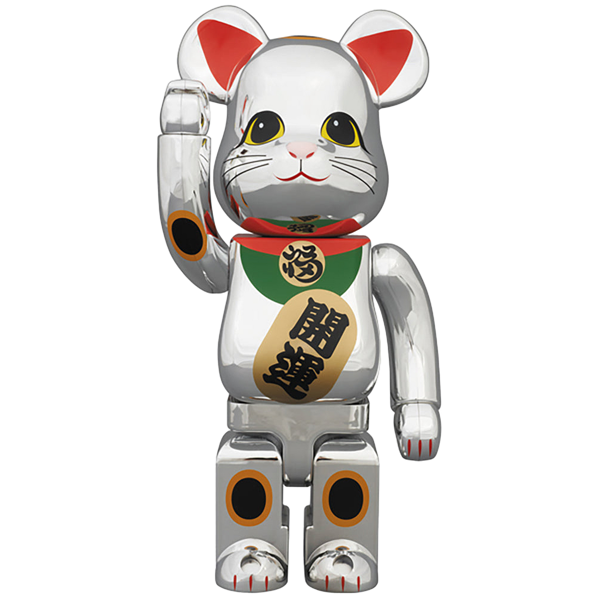 BE@RBRICK 400％ 招き猫 銀メッキ