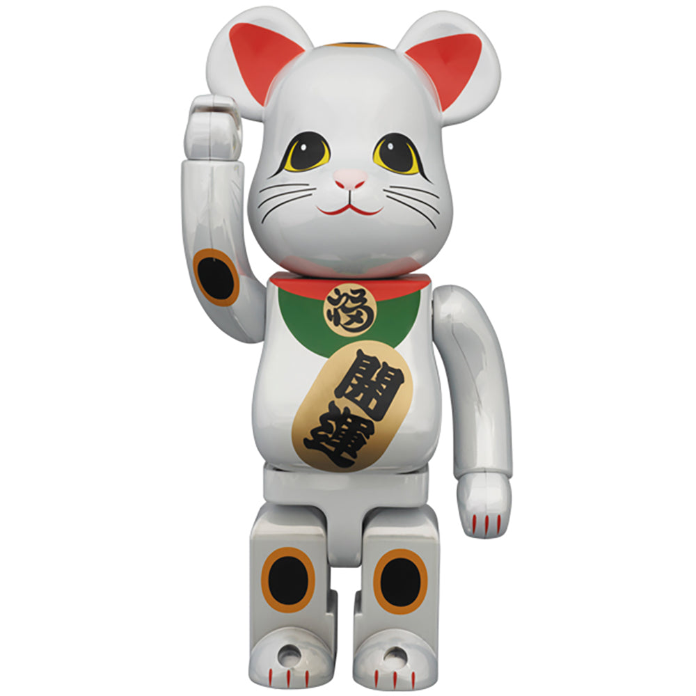 BE@RBRICK 400％ 招き猫 白メッキ_0