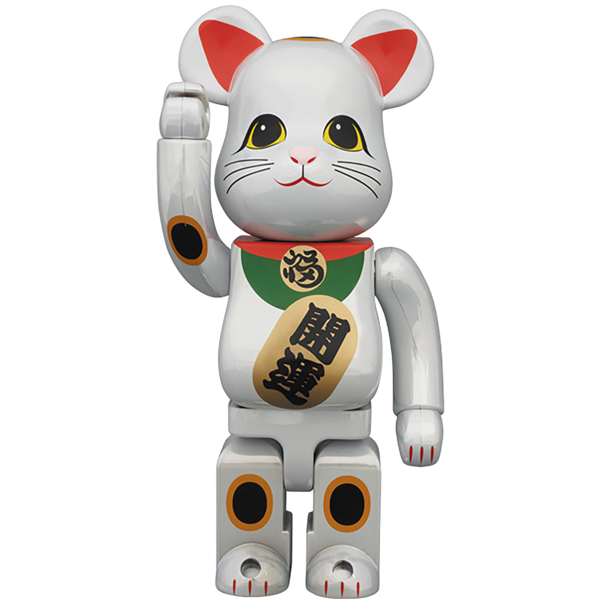BE@RBRICK 400％ 招き猫 白メッキ