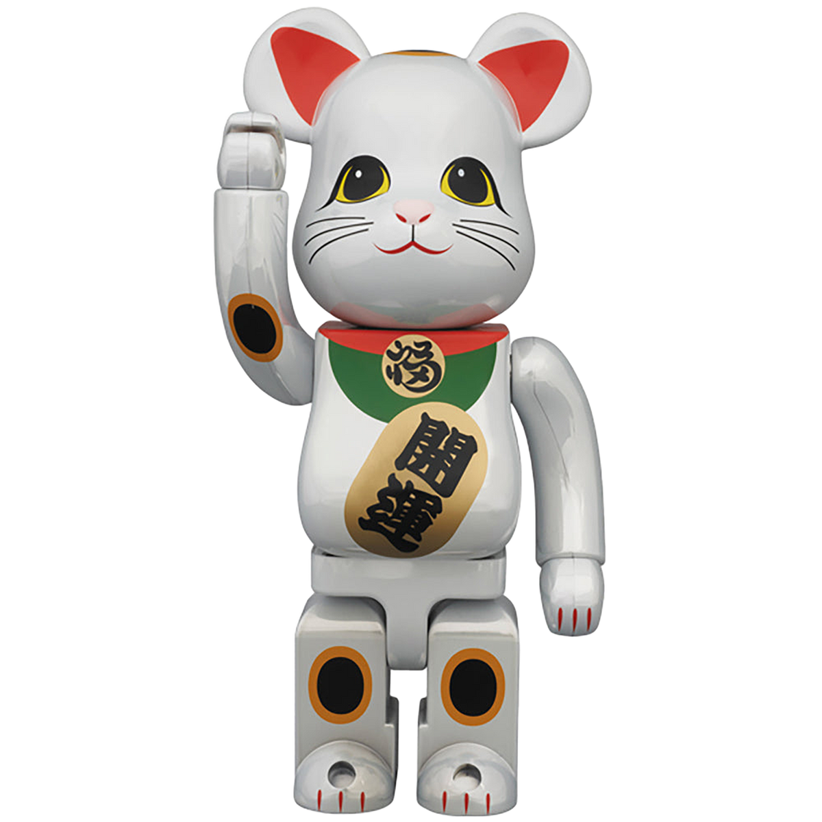 BE@RBRICK 400％ 招き猫 白メッキ