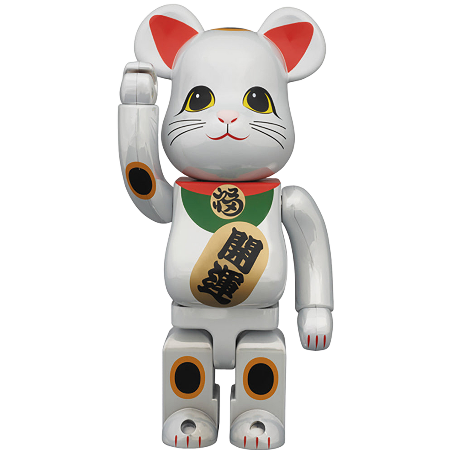 BE@RBRICK 400％ 招き猫 白メッキ