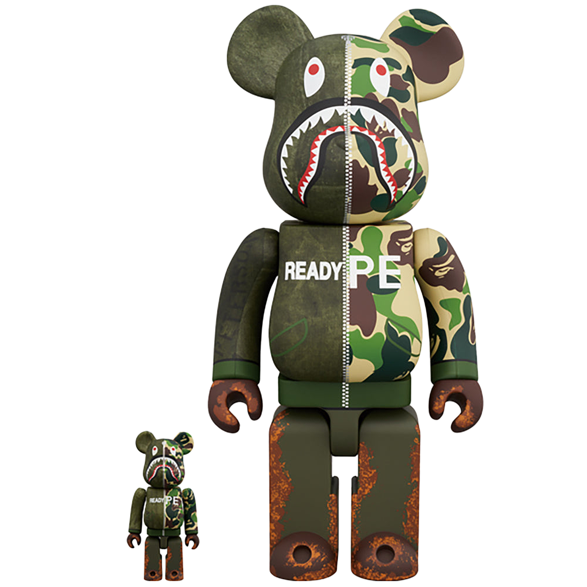 BE@RBRICK READYMADE × A BATHING APE(R) 100% & 400%