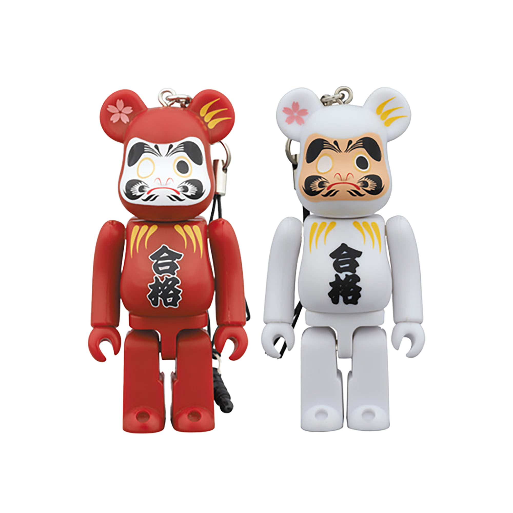 BE＠RBRICK 達磨 合格祈願 紅・白 100%