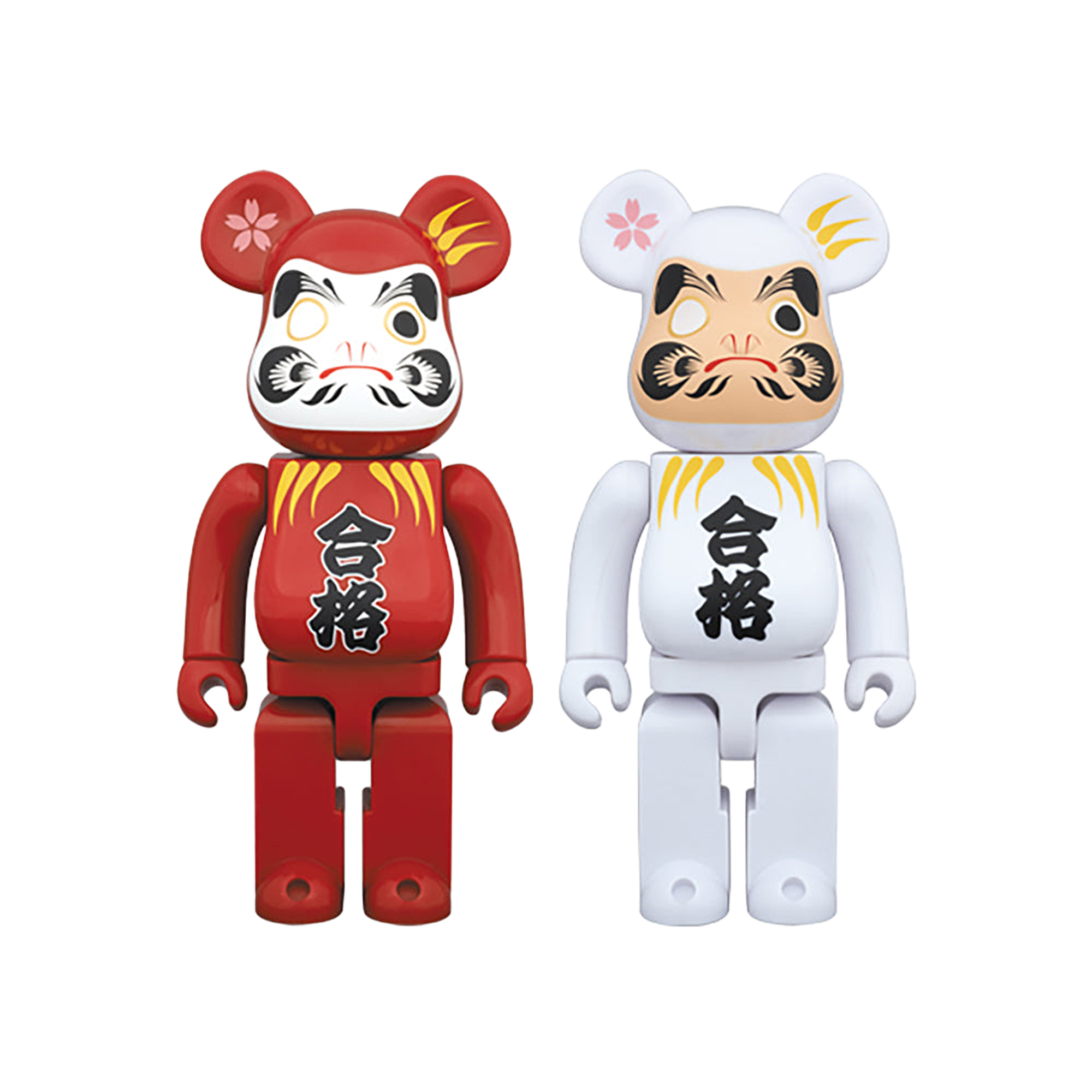 BE＠RBRICK 達磨 合格祈願 紅・白 400%