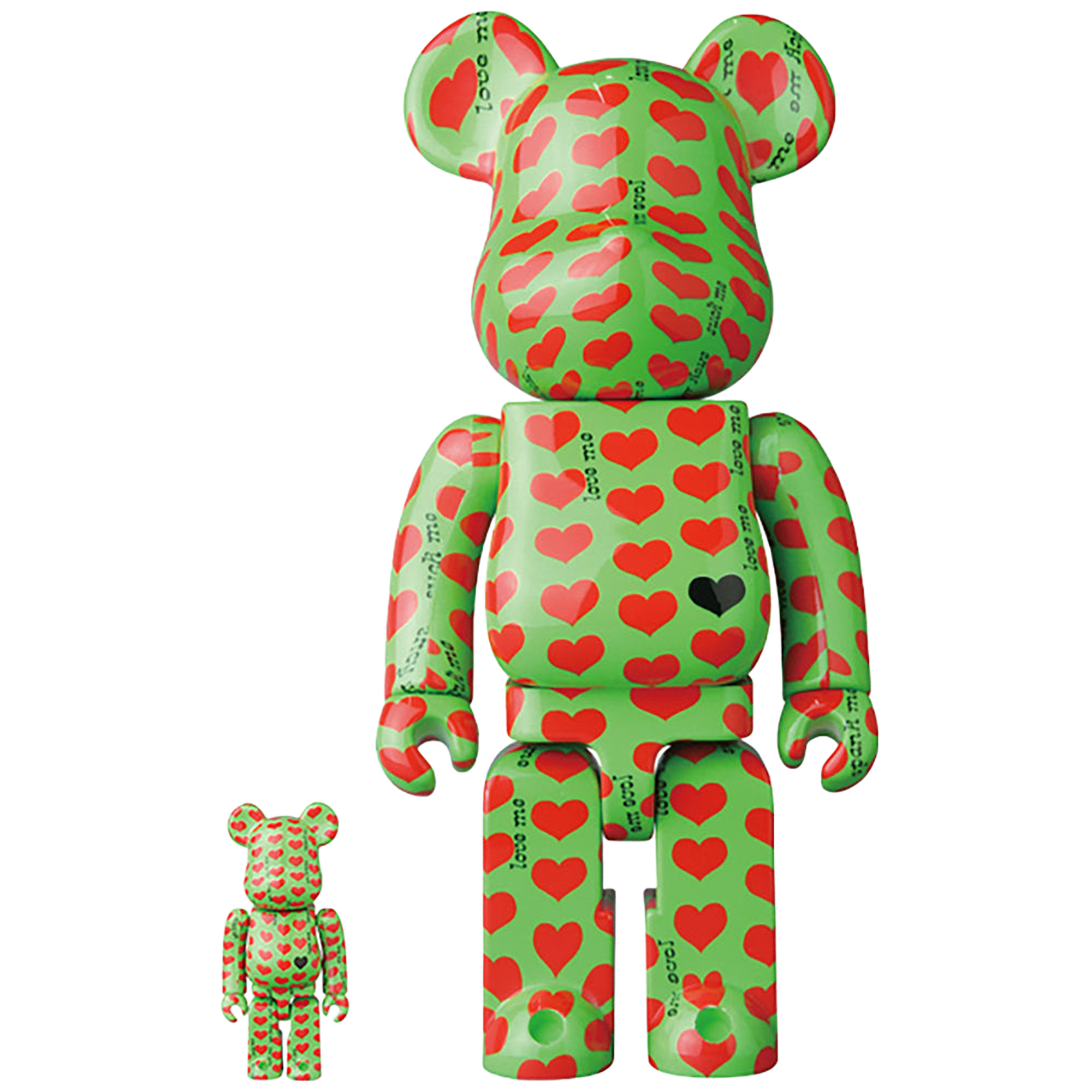 BE@RBRICK Green Heart 100% & 400％