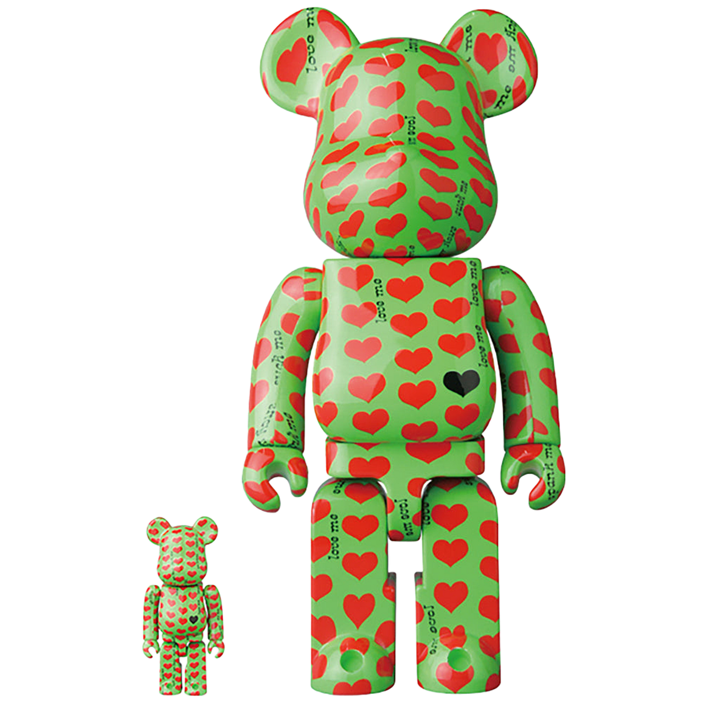 BE@RBRICK Green Heart 100% & 400％