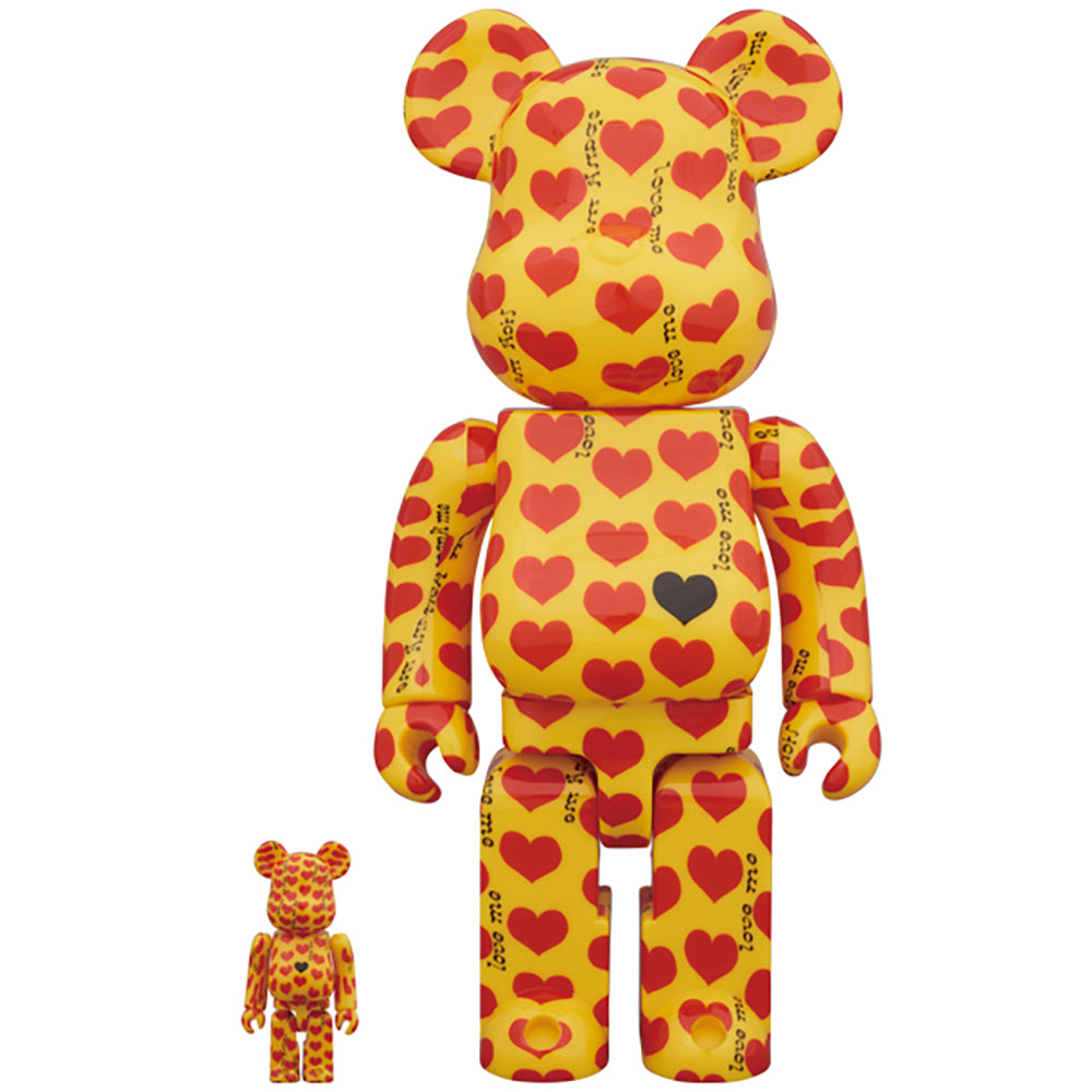 BE@RBRICK Yellow Heart 100% & 400％_0