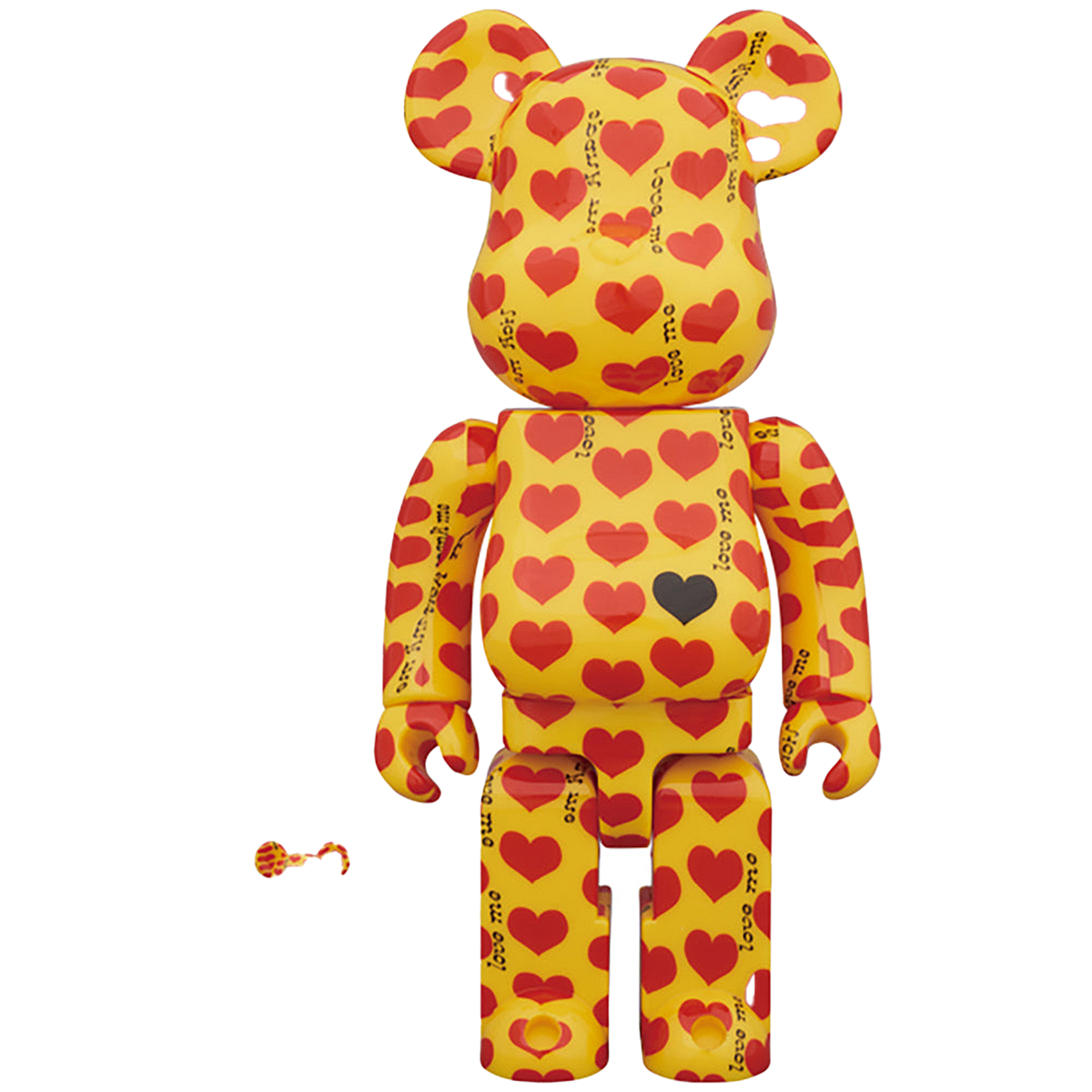 BE@RBRICK Yellow Heart 100% & 400％
