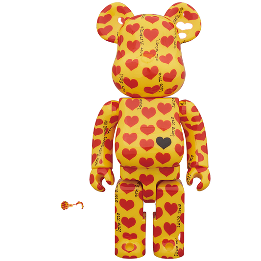 BE@RBRICK Yellow Heart 100% & 400％