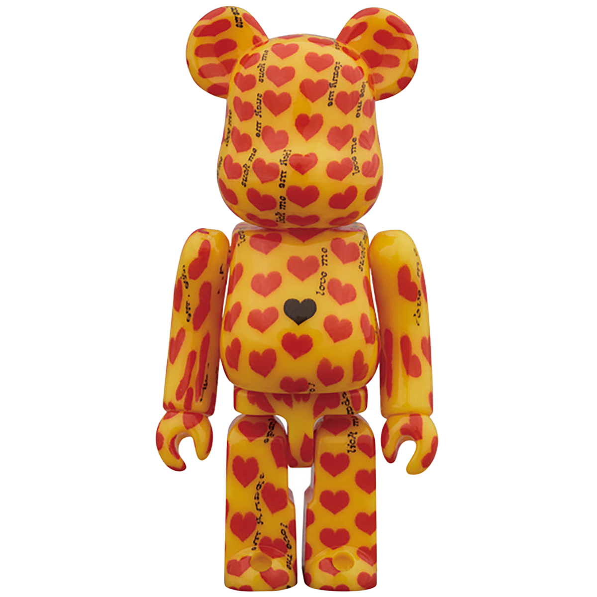 BE@RBRICK Yellow Heart 100% & 400％