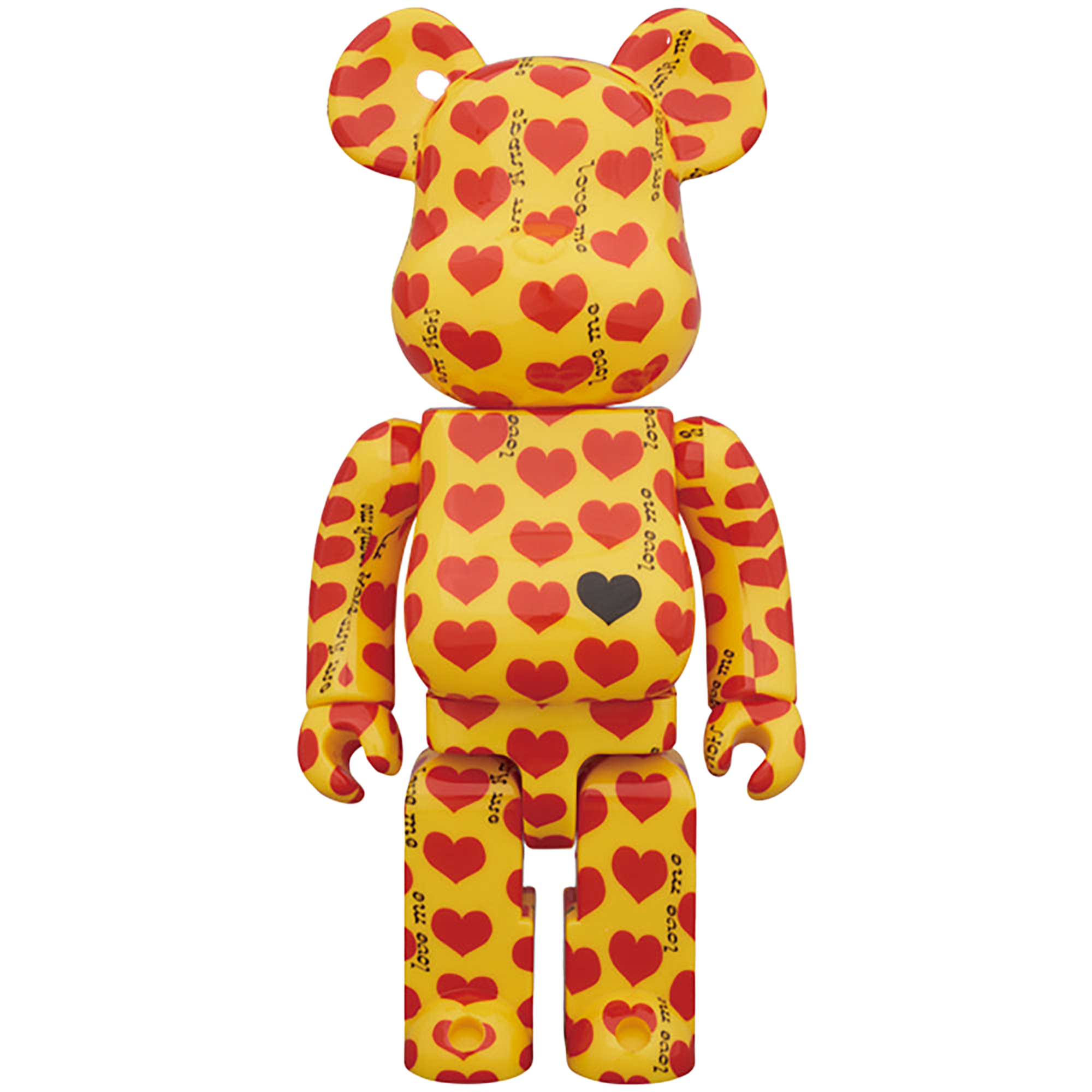 BE@RBRICK Yellow Heart 100% & 400％