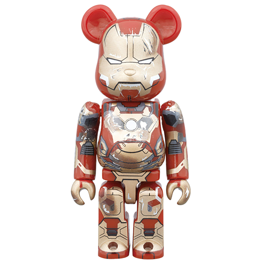 BE@RBRICK IRON MAN MARK XLII（42） 
DAMAGE Ver. 100%