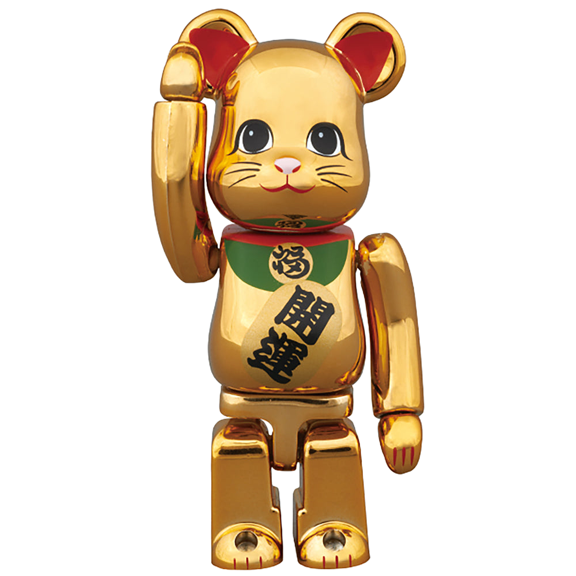 BE@RBRICK 招き猫 金メッキ 参 100%
