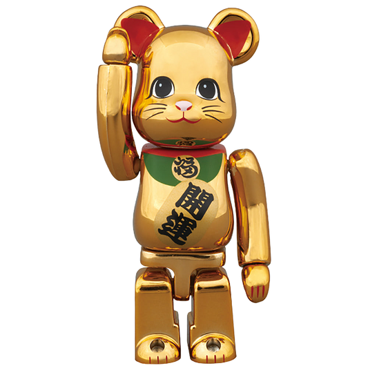 BE@RBRICK 招き猫 金メッキ 参 100%