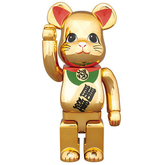 BE@RBRICK 招き猫 金メッキ 参 400%