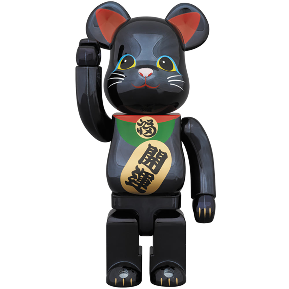 BE@RBRICK 招き猫 黒メッキ 400％_0