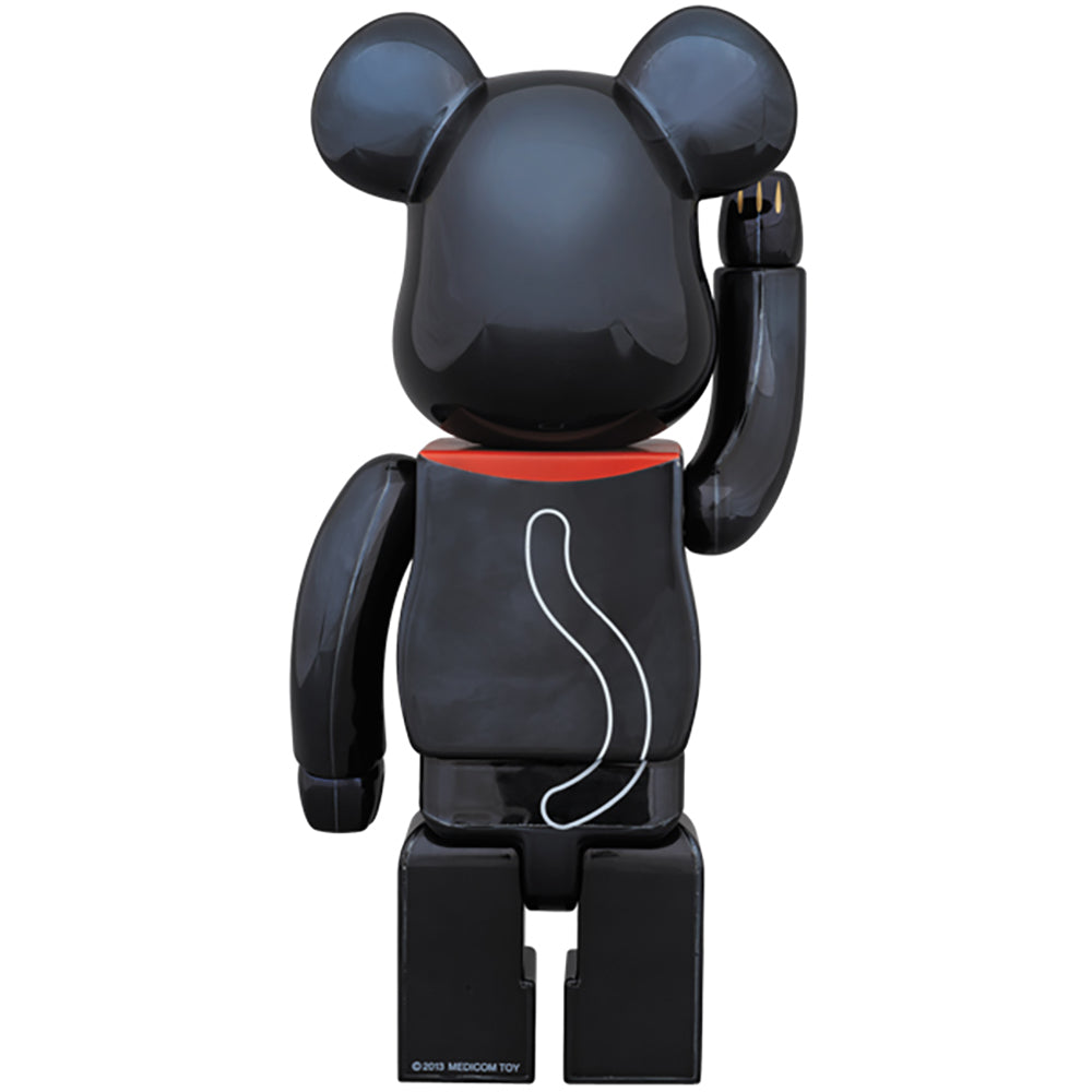 BE@RBRICK 招き猫 黒メッキ 400％_1
