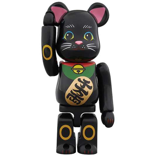 BE@RBRICK 招き猫 黒 弐 100％