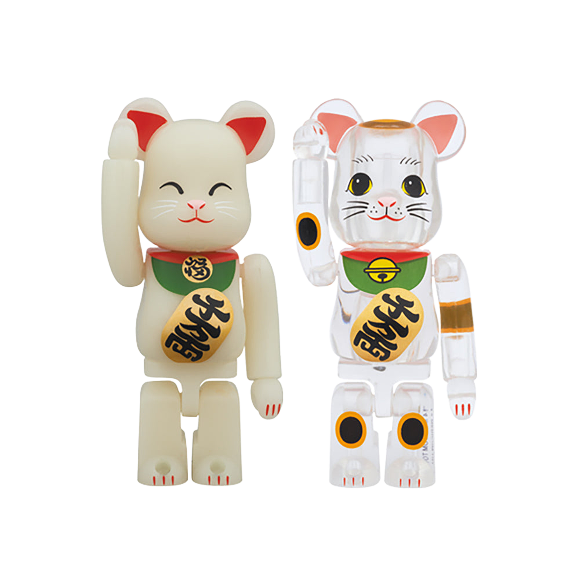 BE@RBRICK 招き猫 蓄光／透明