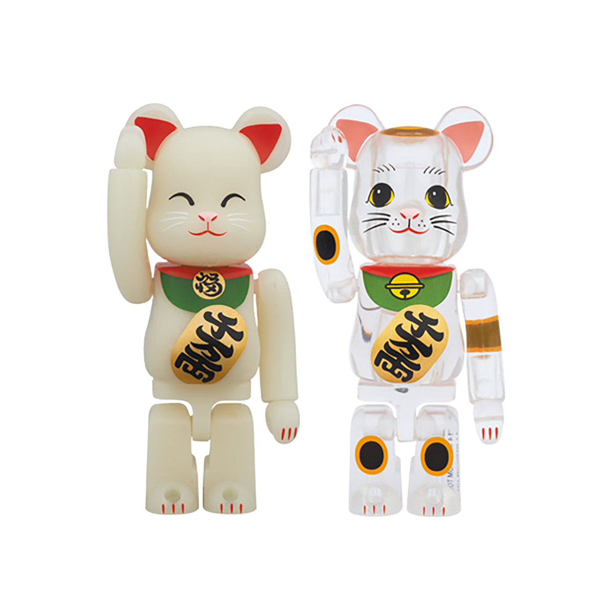 BE@RBRICK 招き猫 蓄光／透明