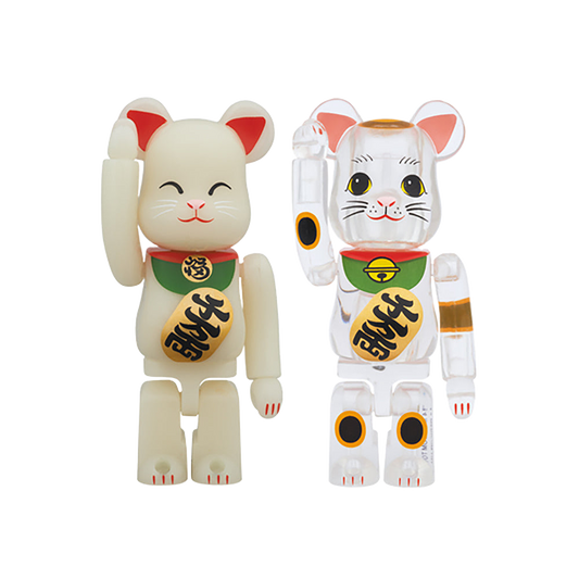 BE@RBRICK 招き猫 蓄光／透明
