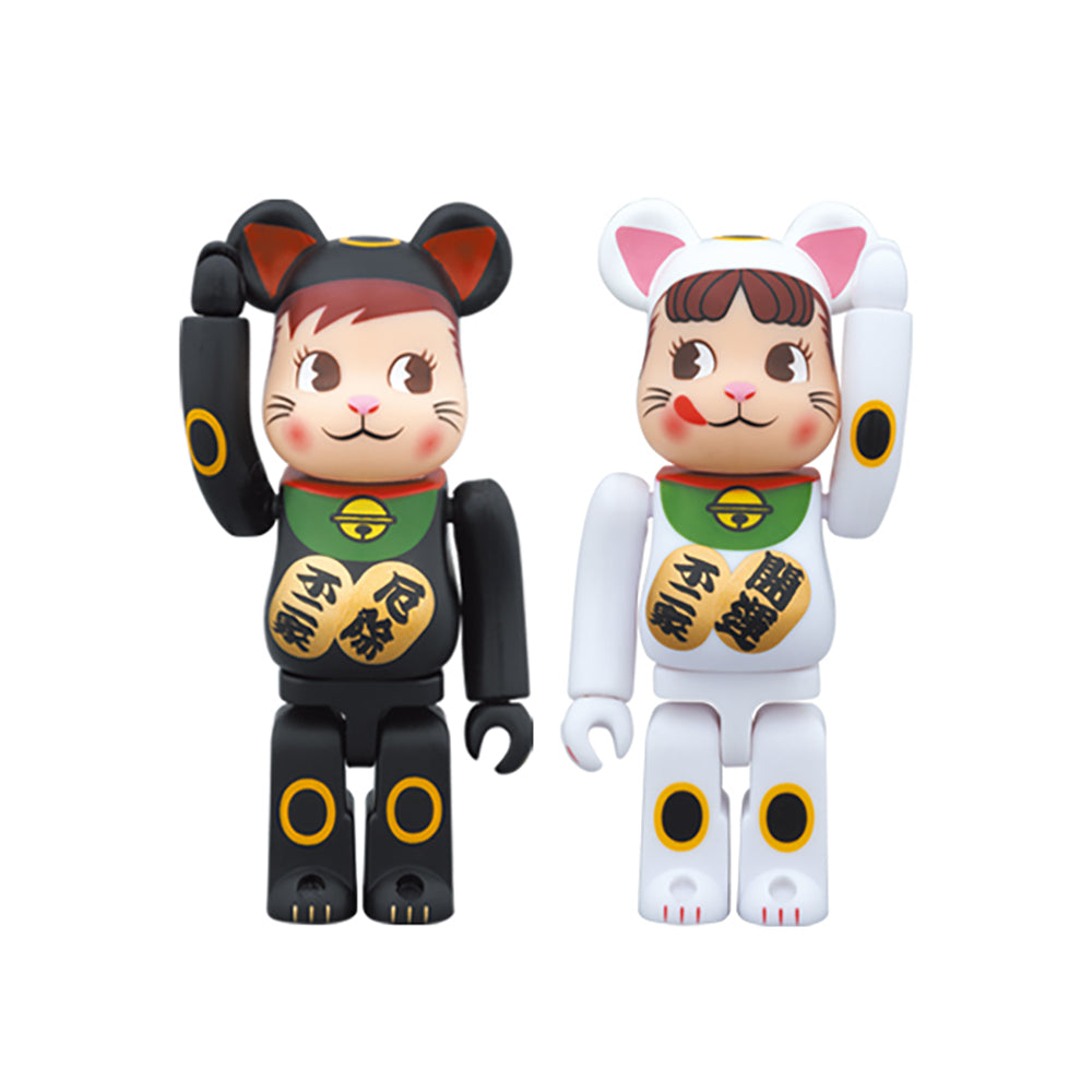 BE@RBRICK 招き猫ペコちゃん&ポコちゃん 2体セット_0