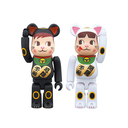 BE@RBRICK 招き猫ペコちゃん&ポコちゃん 2体セット