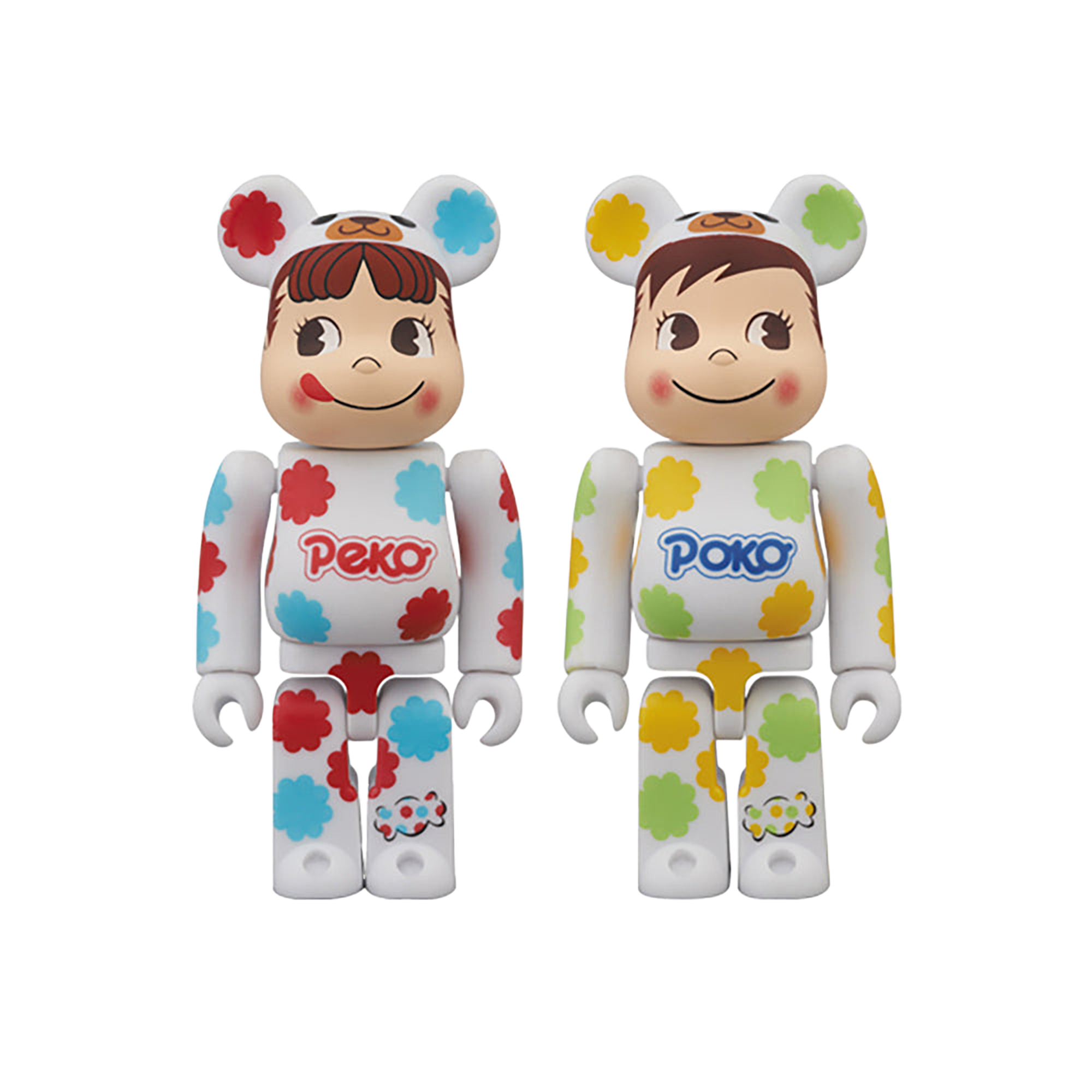 BE@RBRICK 着ぐるみペコちゃん & ポコちゃん 2体セット