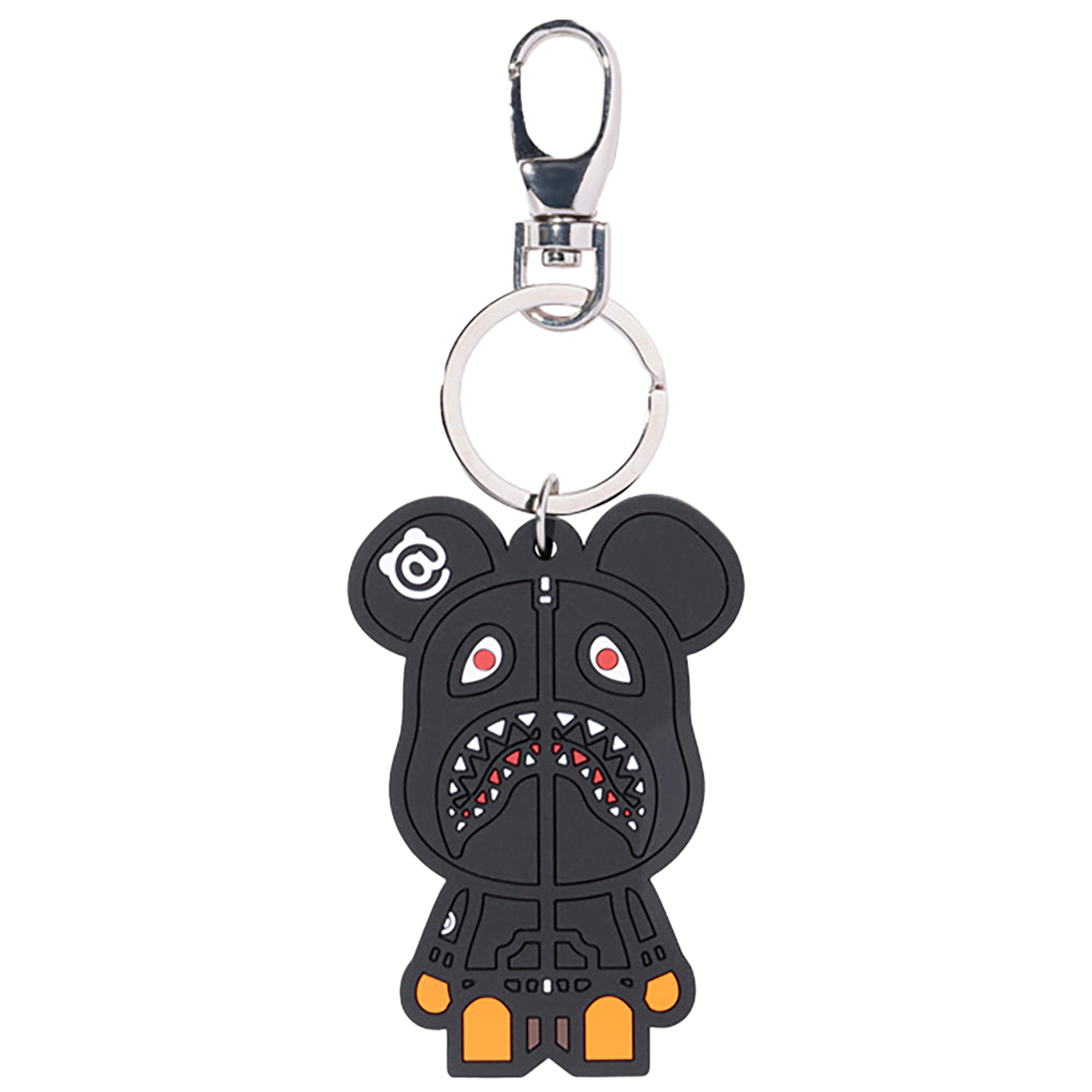 BE@RBRICK SHARK SILICON KEYCHAIN