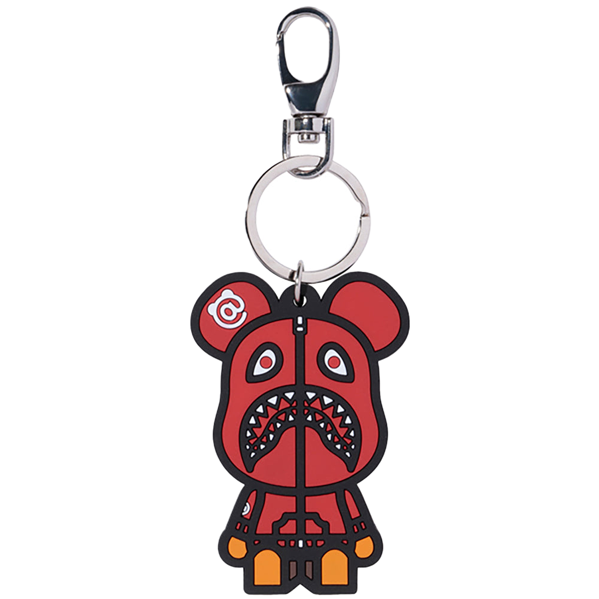 BE@RBRICK SHARK SILICON KEYCHAIN