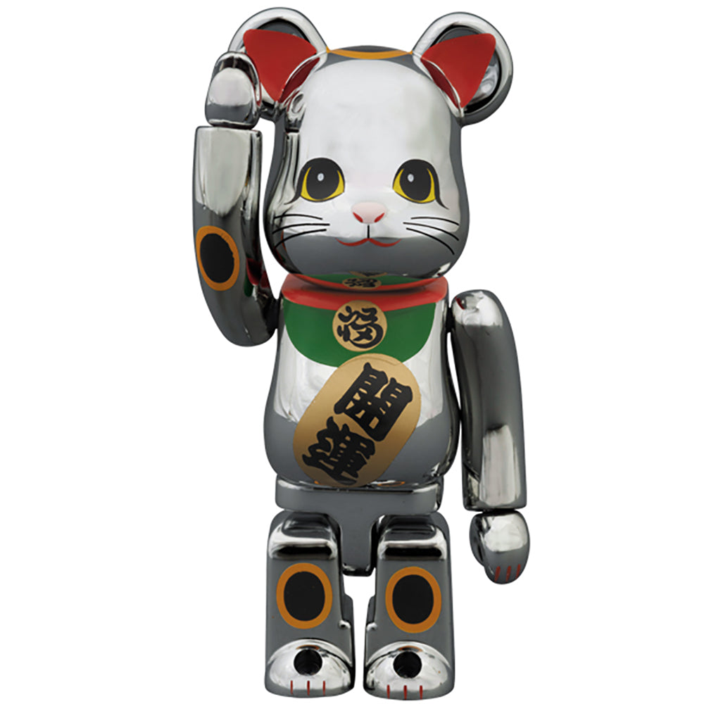 BE@RBRICK 招き猫 銀メッキ_0