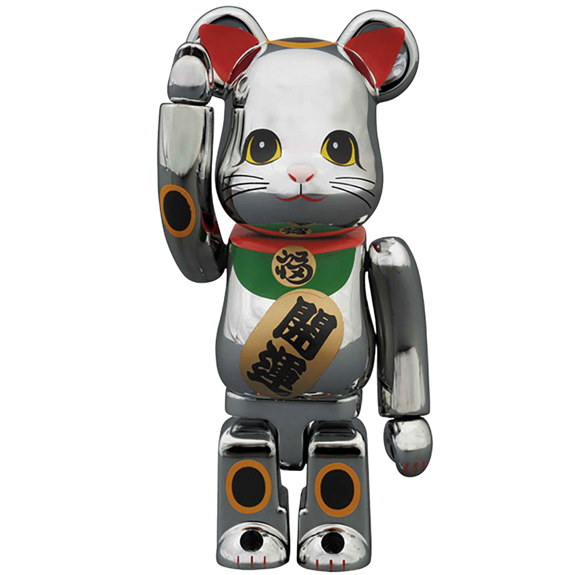 BE@RBRICK 招き猫 銀メッキ