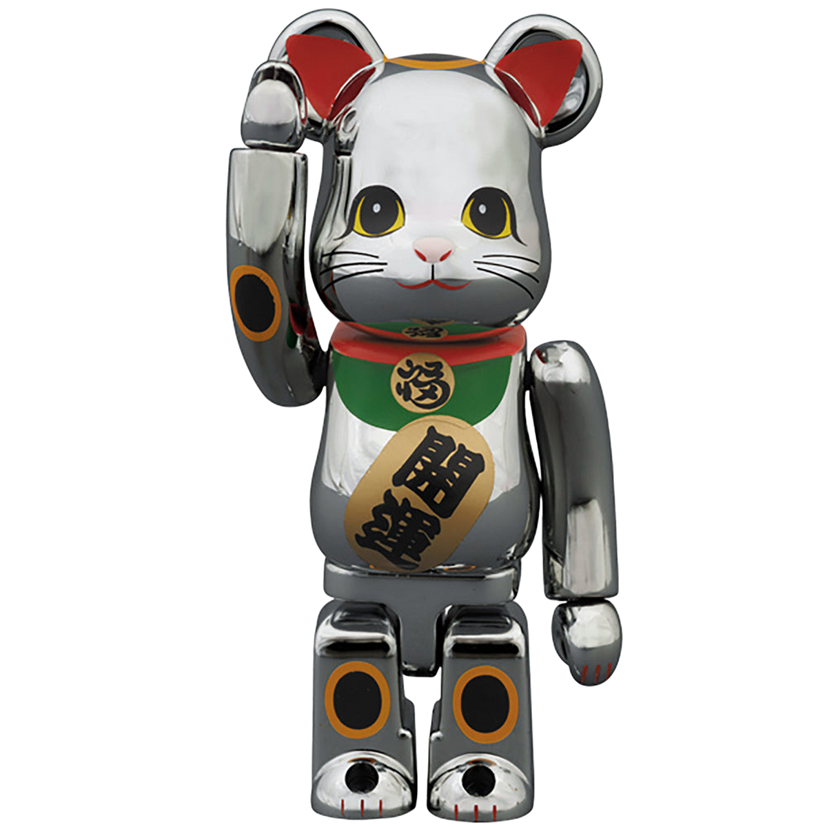 BE@RBRICK 招き猫 銀メッキ