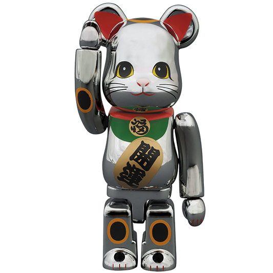 BE@RBRICK 招き猫 銀メッキ