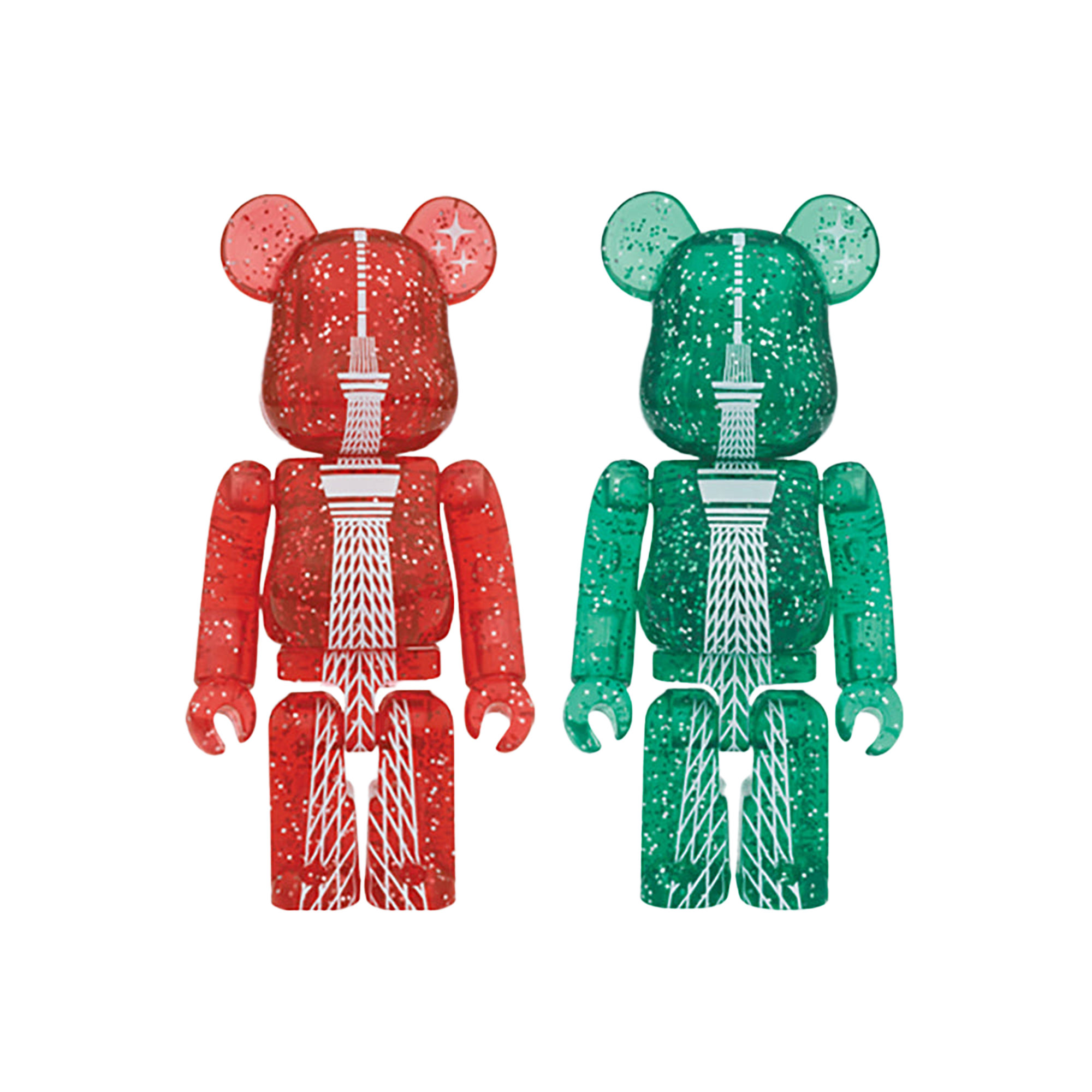 TOKYO SKYTREE(R) BE@RBRICK 2014 CHRISTMAS Ver. RED／GREEN
