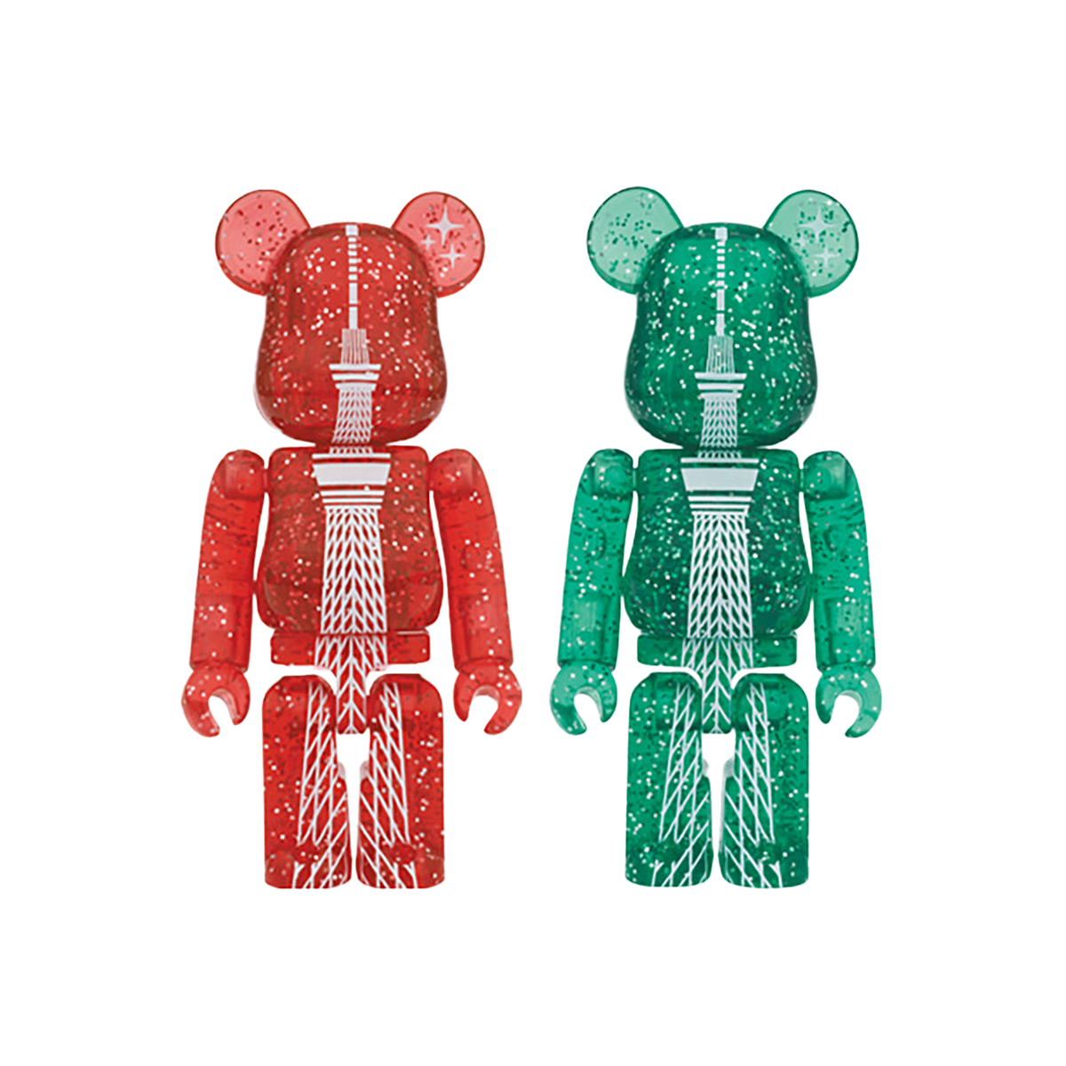 TOKYO SKYTREE(R) BE@RBRICK 2014 CHRISTMAS Ver. RED／GREEN