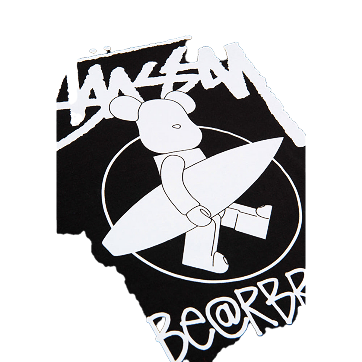 BE@RTEE STUSSY-SURFBE@R (BLACK)