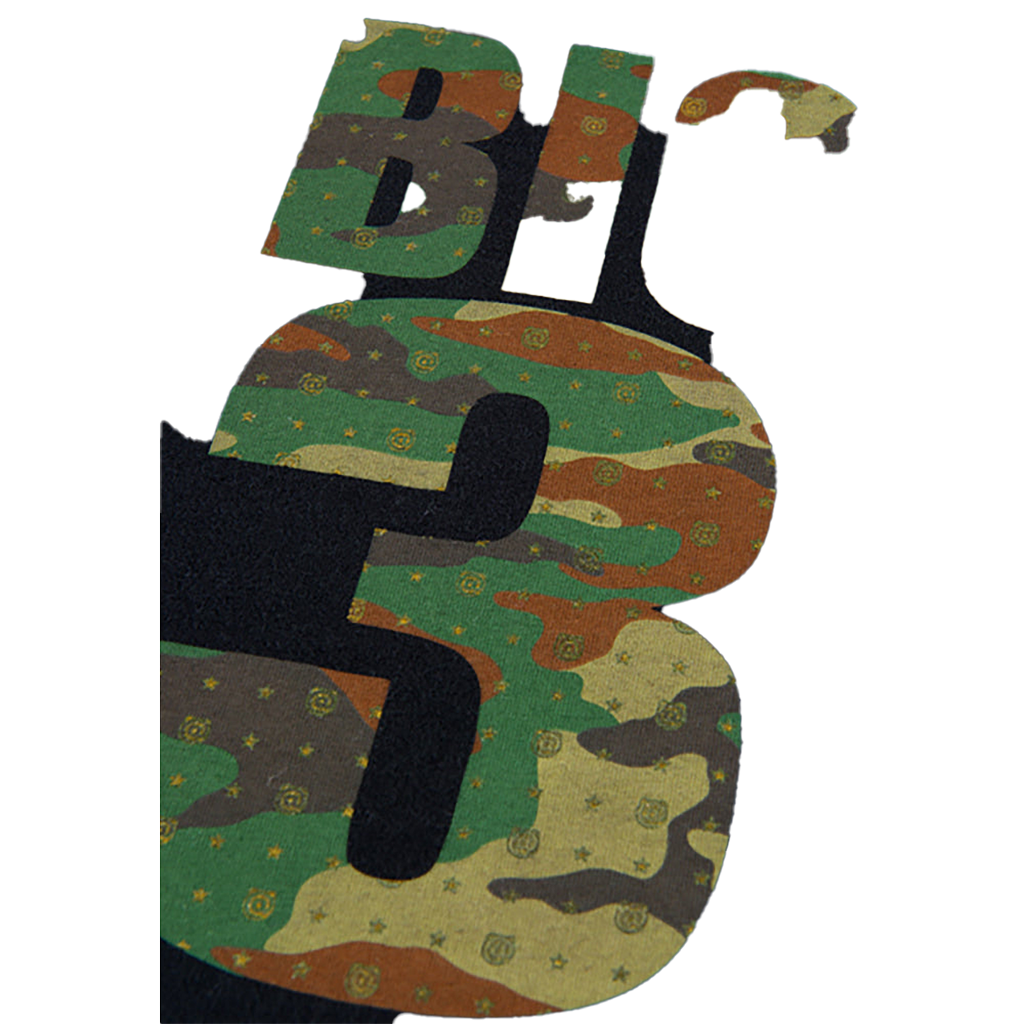 BE@RTEE TMT-CAMOUFLAGE PATTERN (BLACK)