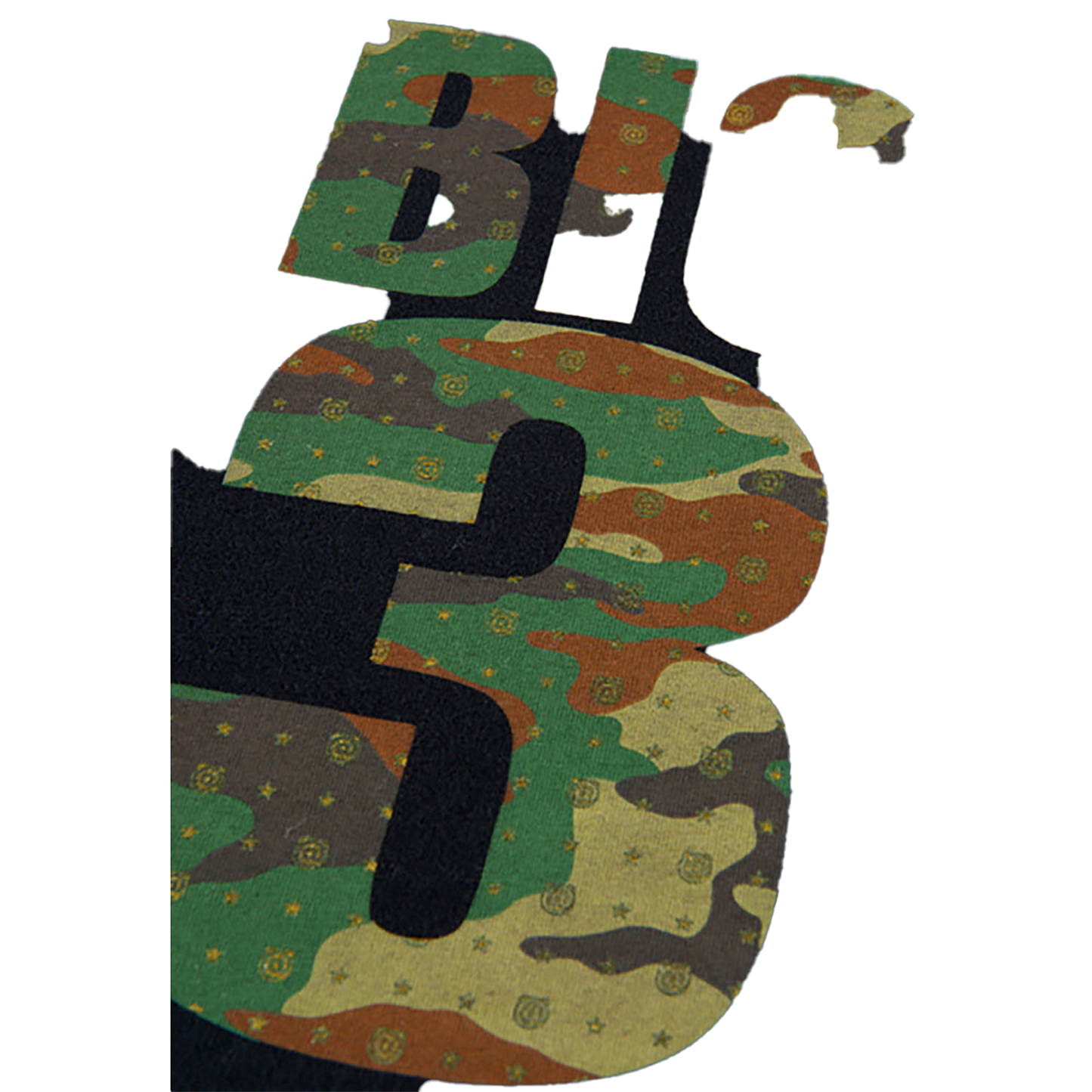 BE@RTEE TMT-CAMOUFLAGE PATTERN (BLACK)