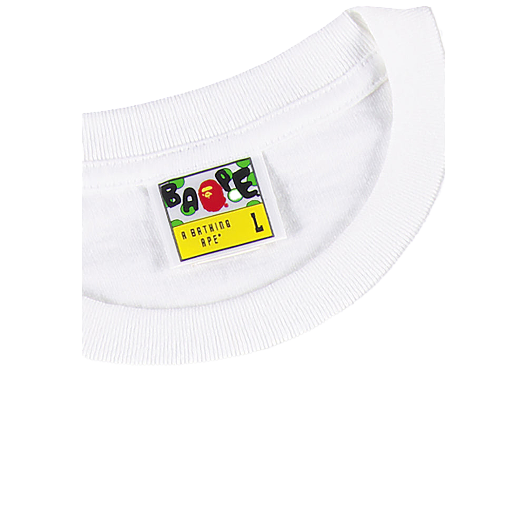 BE@RTEE BAPE(R)-ABC SHARK (WHITE×PINK)